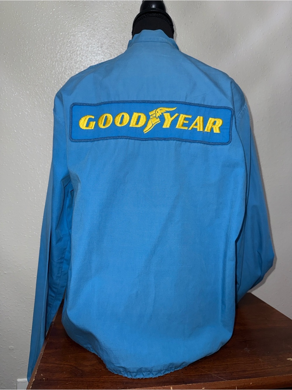 Blue Racing-Stripe Bomber Jacket - Picture 3 of 4